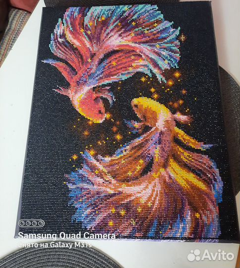 Подарок,картина,бусины