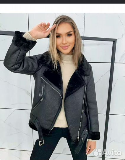 Дубленка женская зимняя