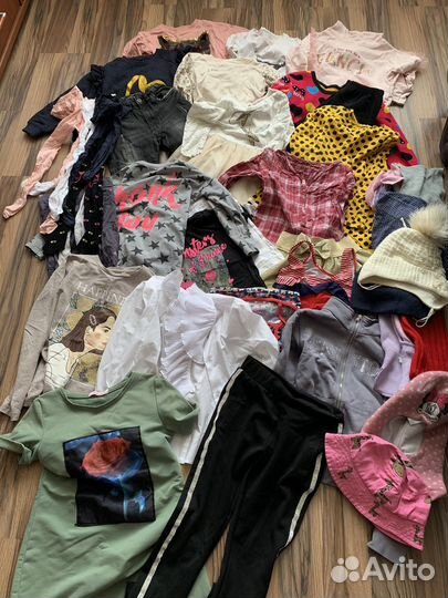 Вещи для девочки 3 пакета110-140