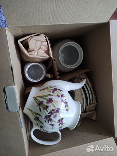 Сервиз чайный 15 предметов дулёвский фарфор