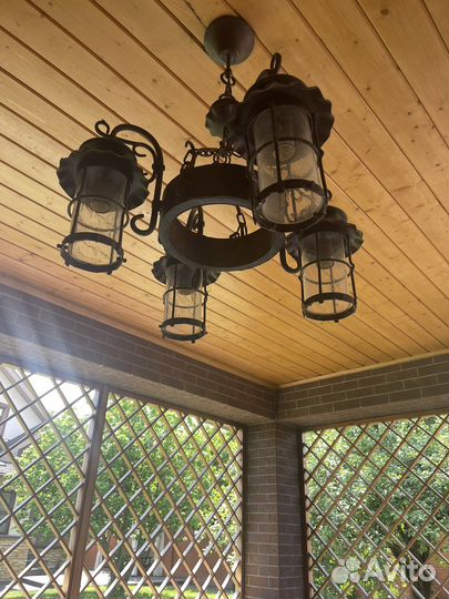 Люстра кованная