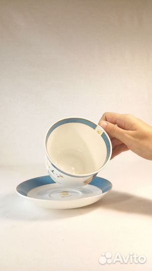 Чайная пара чашка с блюдцем фарфор Priority