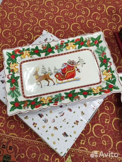 Новогоднее блюдо в стиле villeroy&boch