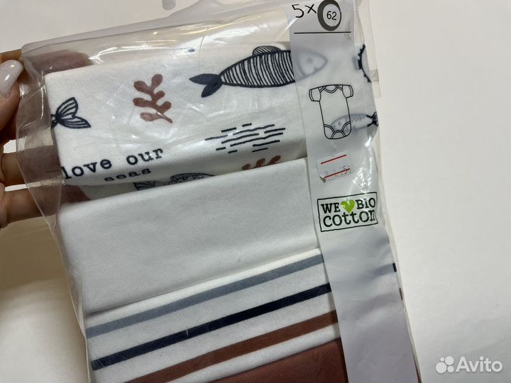 Новое боди 5 шт C&A Германия