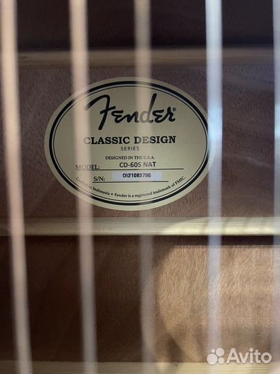 Акустическая гитара fender cd 60s