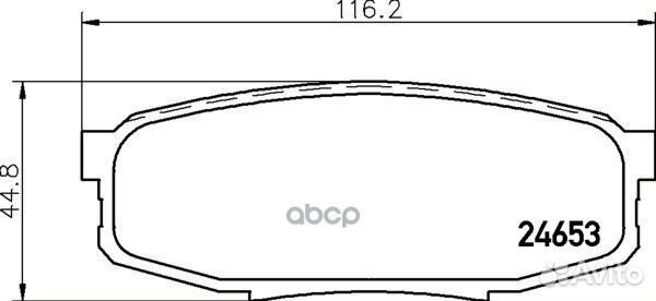 Колодки тормозные дисковые зад (PF-1542) NP