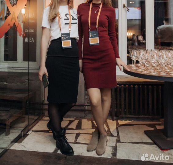 Платье женское бордовое