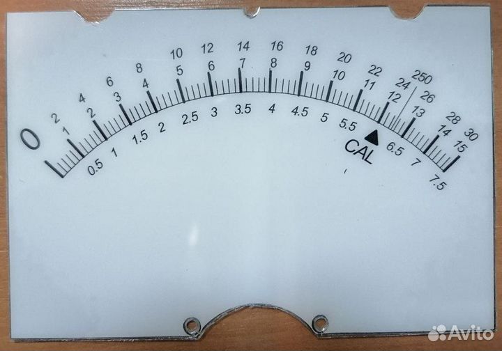 Шкала для испытателя, измерителя радиоламп