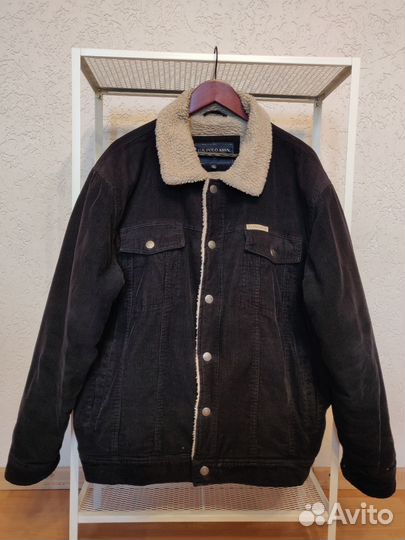 Вельветовая куртка с мехом мужская