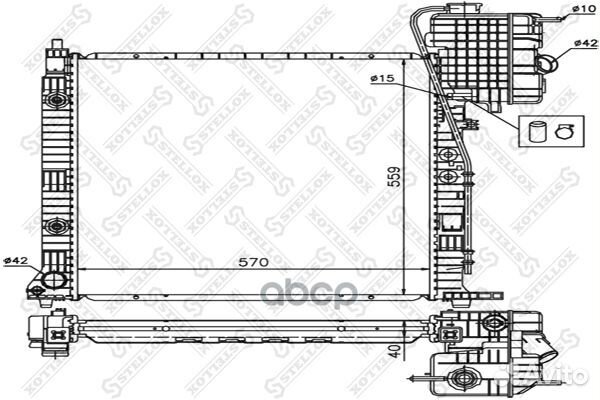 10-25873-SX радиатор системы охлаждения АКПП M