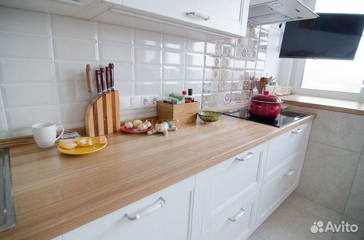 Столешница из массива бука для кухни икеа