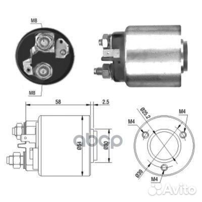 Втягивающее реле стартера Citroen C3 IIPeugeot