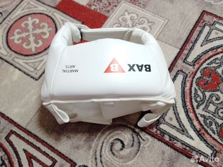 Шлем детский для карате и перчатки