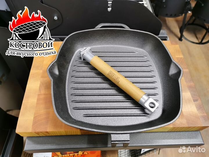 Чугунная сковорода - гриль