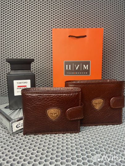 Cosset Мужской кошелек портмоне натуральная кожа