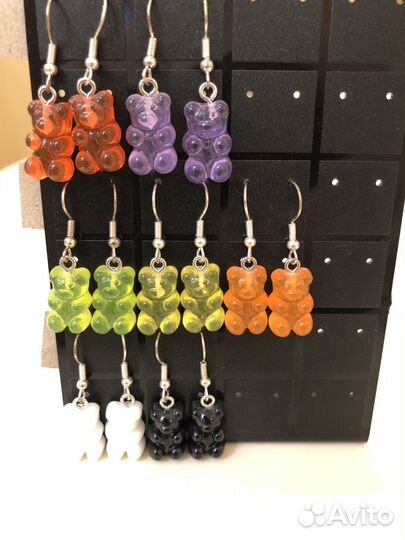 Серьги мишки