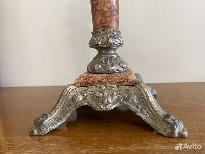 Французский Подствечник из шпиатра и природ камня