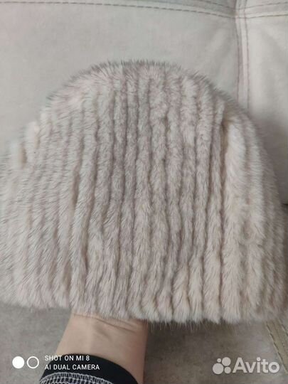 Шапка норковая женская