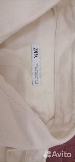Джинсовая рубашка zara оригинал XL