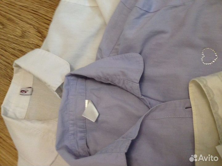 Блузки рубашки школьные для девочки 146