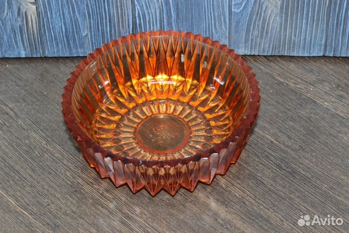 Ваза цветной хрусталь СССР