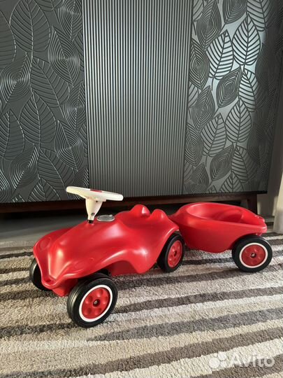 Машинка каталка с прицепом Big Bobby Car