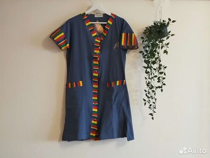 Халат женский 44 46 на пуговицах хлопок Турция