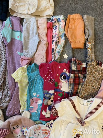 Вещи пакетом для девочки 56 62 68 74 80