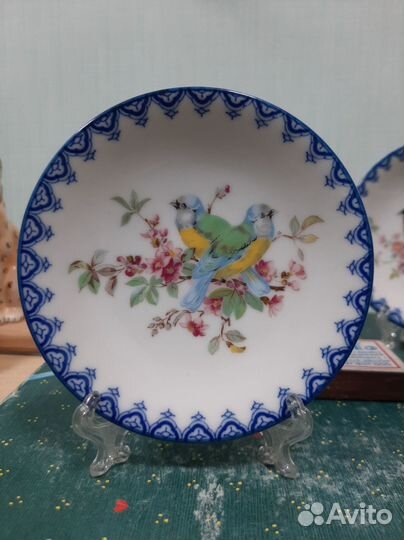 Набор 3 тарелочки птички Япония
