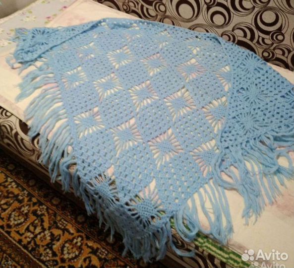 Вязаная косынка,большая