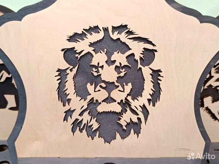 Шампуры в подставке Лев