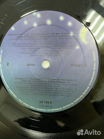 Angelo Branduari Highdown Fair Germany винил