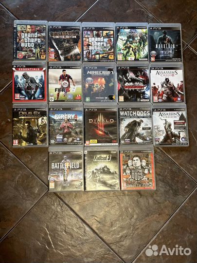Игры PS3: Fallout 3, Assassins Creed, GTA, Far Cry
