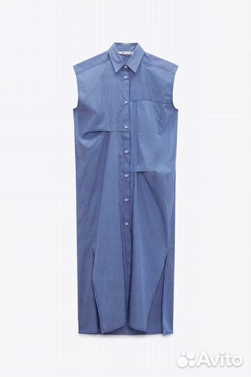 Платье рубашка Zara p.XS,M,L