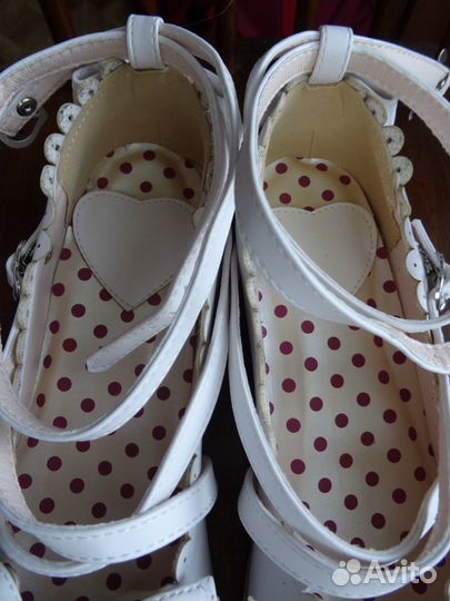 Белые туфли для девочки размер 37,5