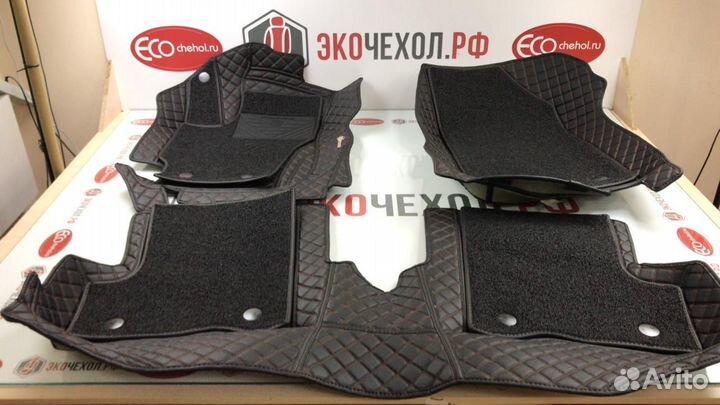 3D Коврики Lexus RX Салон Багажник Экокожа