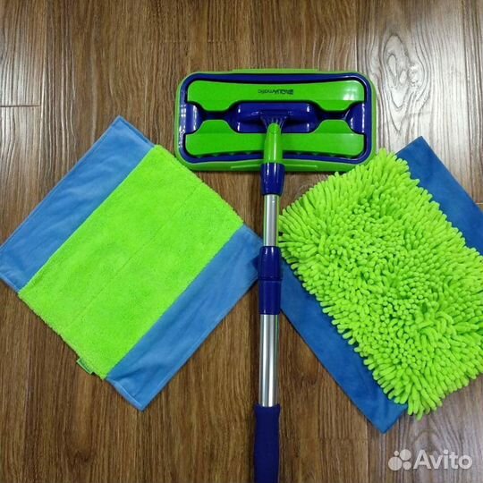 Универсальная швабра с двумя насадками aquamatig