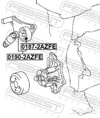 Натяжитель ремня 01902azfe Febest