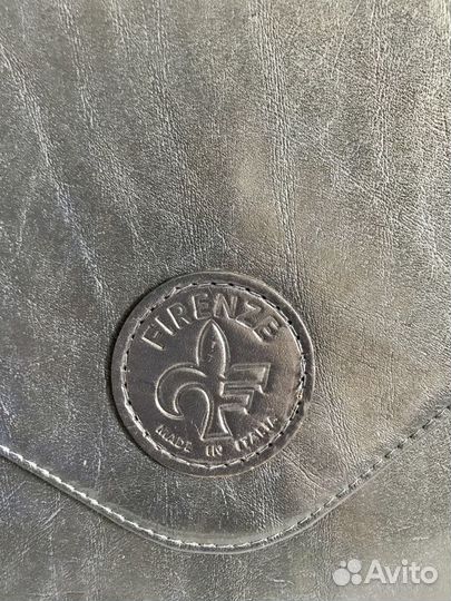 Кожаный итальянский клатч