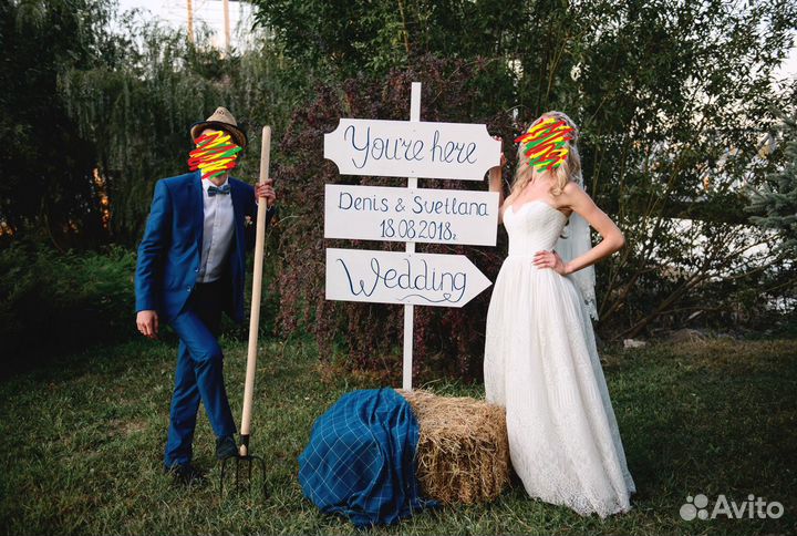 Свадебная фотозона в стиле бохо\рустик