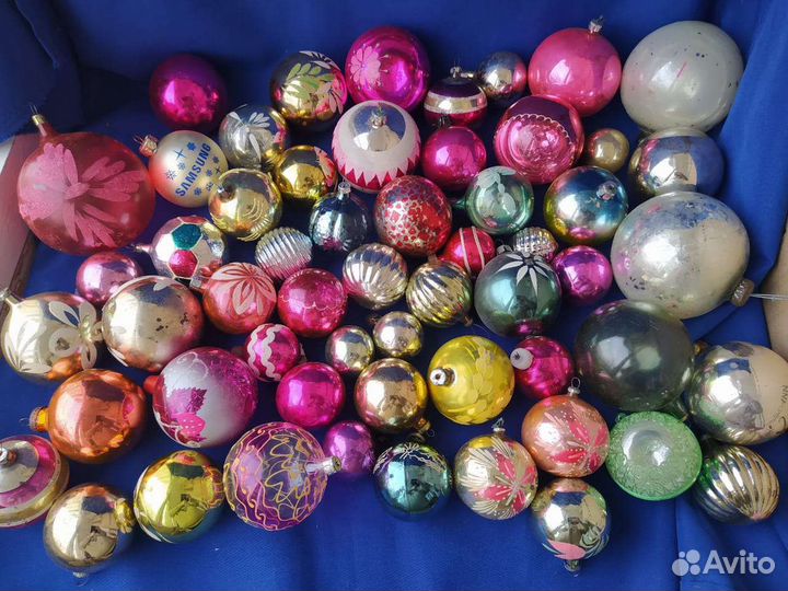 Елочные игрушки СССР на ёлку