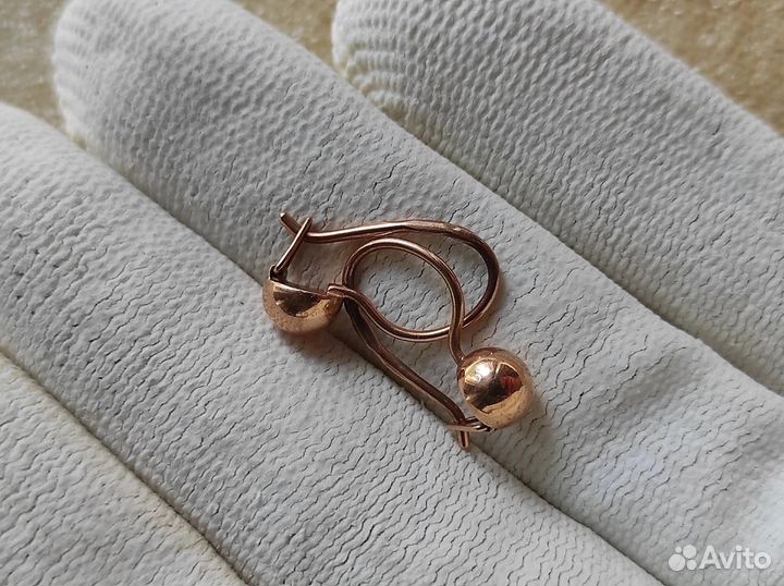 Продаются золотые серьги, 583пр.СССР