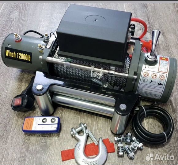 Лебедка electric winch 12000/12v сталь-5500 тон