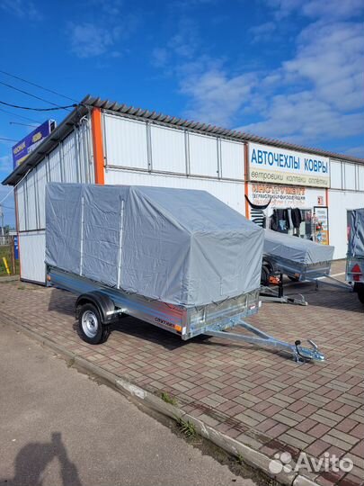 Прицеп с подкатным колесом и подрамником