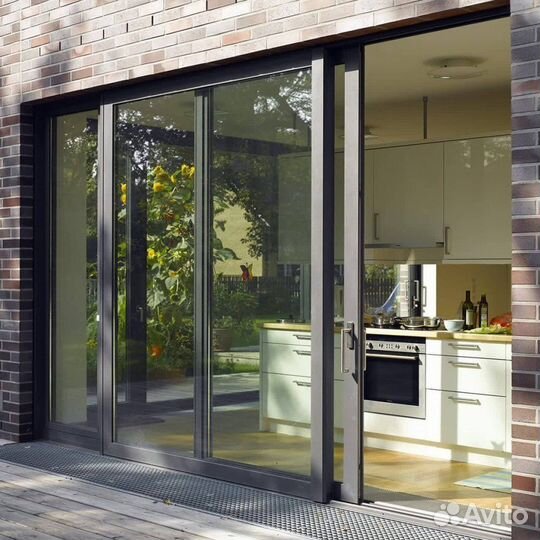 Алюминиевое фасадное остекление частных домов