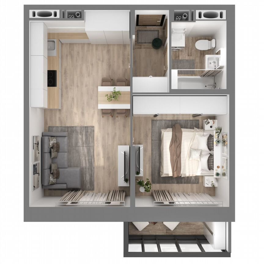 1-к. квартира, 41,3 м², 18/23 эт.