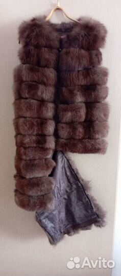 Жилетка женская меховая 46