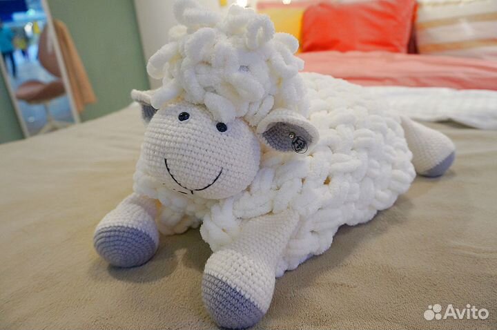 Мастер-Класс по вязанию Пледа-Игрушки 'Овечка'