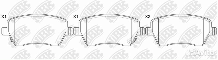 Колодки торм.пер