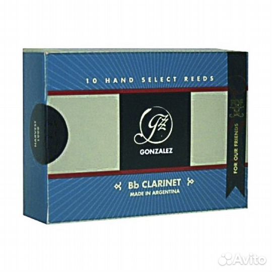 Gonzalez 4 1/4 FOF набор тростей для кларнета